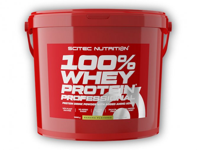 Scitec Nutrition 100% Whey Protein Professional 5000g  + šťavnatá tyčinka ZDARMA