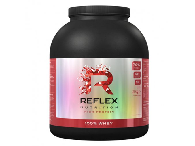 Reflex Nutrition 100% Whey Protein 2000g  + šťavnatá tyčinka ZDARMA