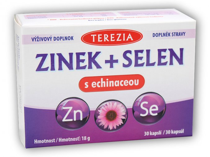 Terezia Zinek + selen s echinaceou 30 kapslí