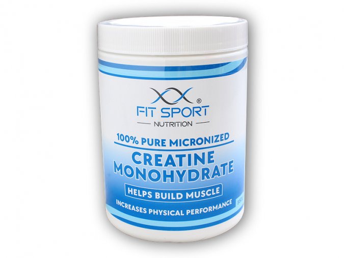 FitSport Nutrition 100% Pure Micronized Creatine Monohydrate 550g  + šťavnatá tyčinka ZDARMA