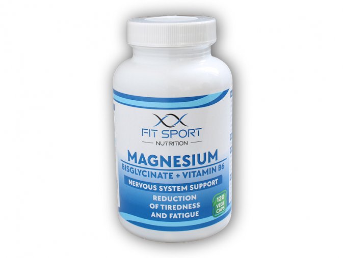 FitSport Nutrition Magnesium Bisglycinate + Vitamin B6 120 vege caps