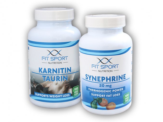 FitSport Nutrition Karnitin Taurin 120 vege caps + Synephrine 20mg 100 vege tabs