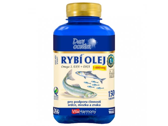 VitaHarmony Rybí olej Omega 3 1.000mg 50 tobolek