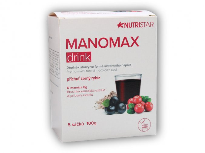 Nutristar Manomax drink 5x20g sáček 100g