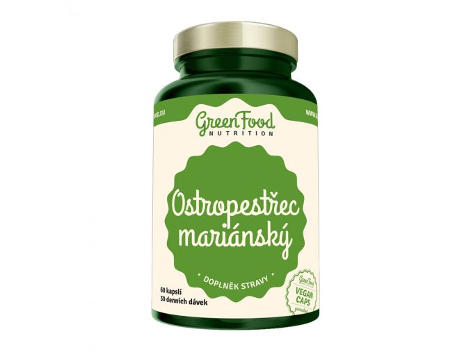 GreenFood Nutrition Ostropestřec mariánský 60 vegan kapslí