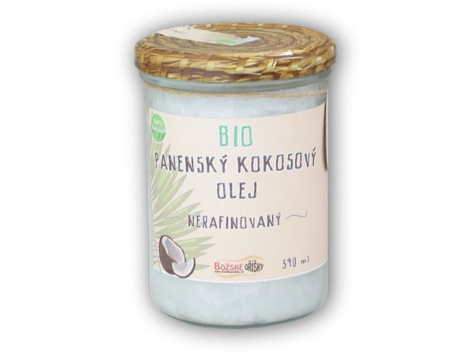 Božské oříšky Bio panenský kokosový olej 390g