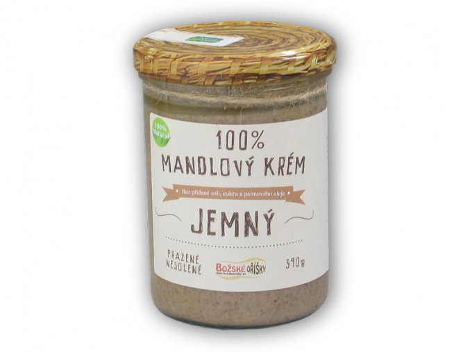 Božské oříšky 100% mandlový krém jemný 390g