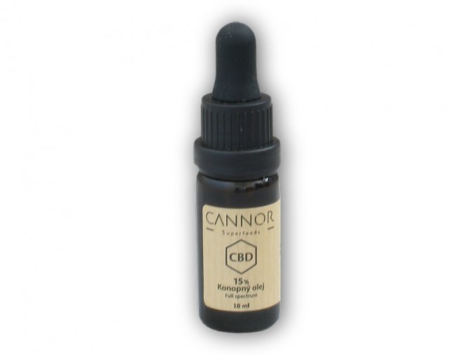 Cannor CBD konopný olej celospektrální 15% 10ml  + šťavnatá tyčinka ZDARMA