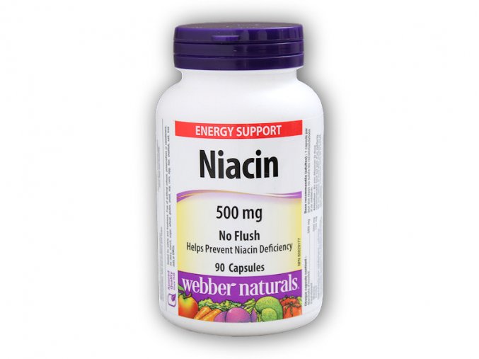 Webber Naturals Niacin 500 mg 90 kapslí