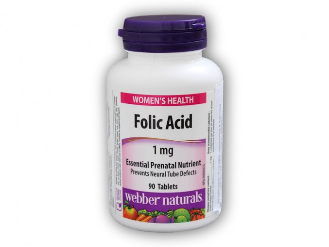 Webber Naturals Folic Acid 1 mg 90 tablet