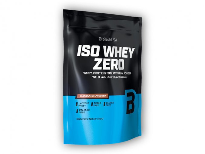 BioTech USA Iso Whey Zero 500g  + šťavnatá tyčinka ZDARMA