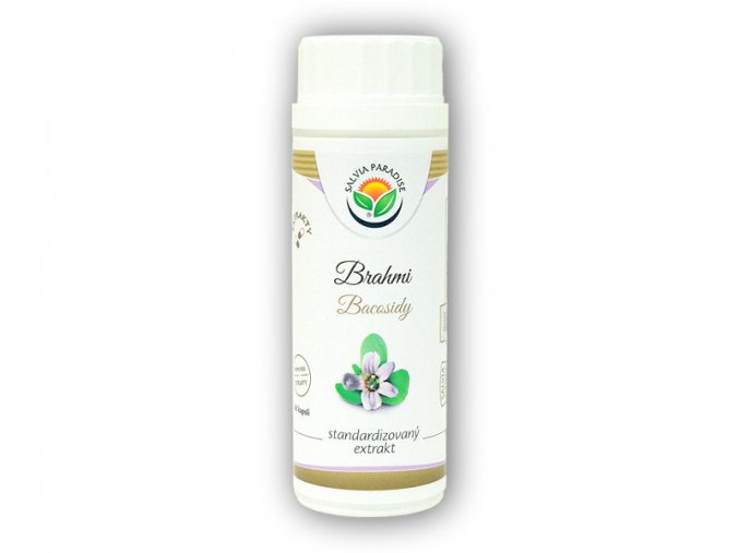 Salvia Paradise Brahmi - Bacopa monnieri standardizovaný extrakt 60 kapslí  + šťavnatá tyčinka ZDARMA