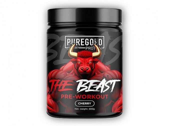 PureGold PureGold The Beast Pre-workout 300g  + šťavnatá tyčinka ZDARMA