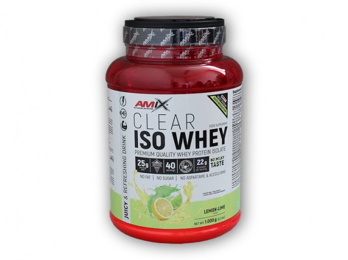 Amix Clear Iso Whey 1000g  + šťavnatá tyčinka ZDARMA