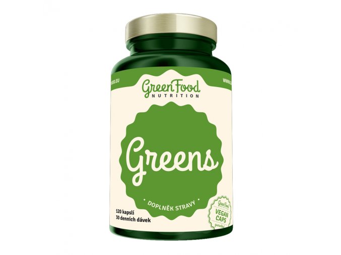 GreenFood Nutrition Greens 120 vegan kapslí