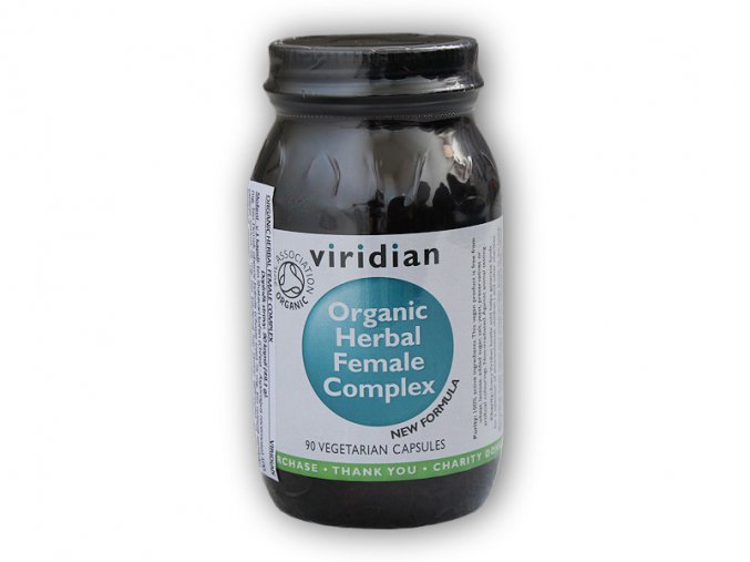 Viridian Organic Herbal Female Complex 90 kapslí  + šťavnatá tyčinka ZDARMA