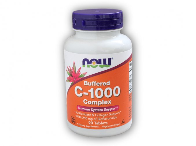NOW Foods Buffered Vitamin C-1000 Komplex s 250mg bioflavonoidů PH 90 tablet