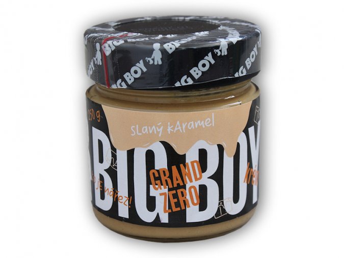 BigBoy Grand zero arašídový krém slaný karamel 250g