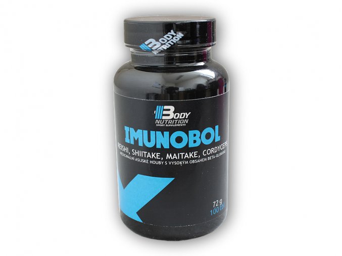 Body Nutrition Imunobol 100 tablet reishi shiitake maitake cordyceps  + šťavnatá tyčinka ZDARMA