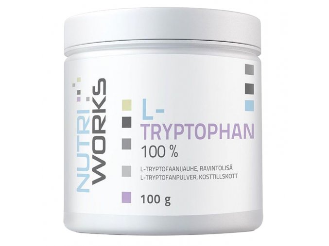 Nutri Works L-Tryptophan 100% 100g  + šťavnatá tyčinka ZDARMA