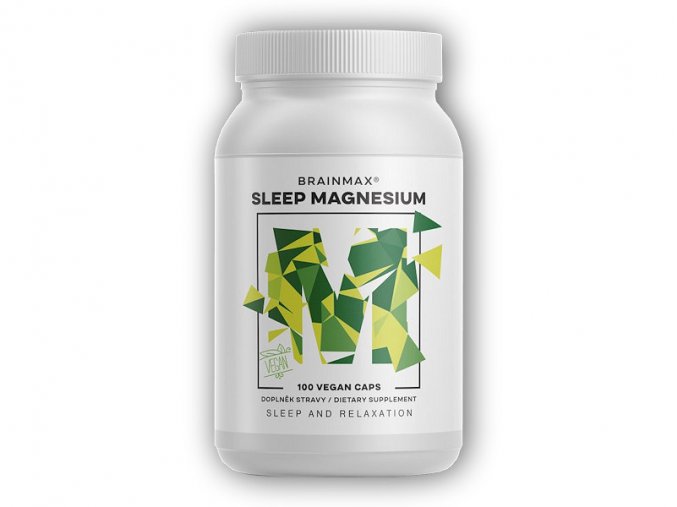 BrainMax Sleep Magnesium 320mg 100 kapslí  + šťavnatá tyčinka ZDARMA