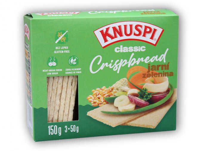 Knuspi Knuspi Crispbred jarní zelenina 150g