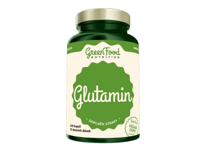 GreenFood Nutrition Glutamin 120 vegan kapslí