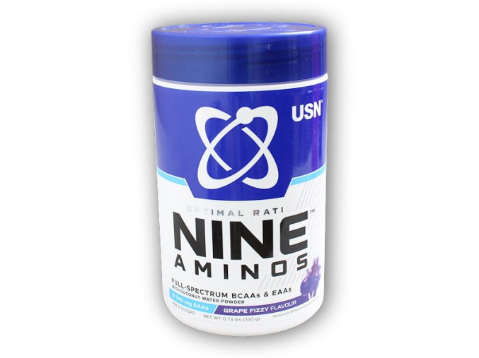 USN Nine aminos 330g full spectrum BCAA EAA  + šťavnatá tyčinka ZDARMA