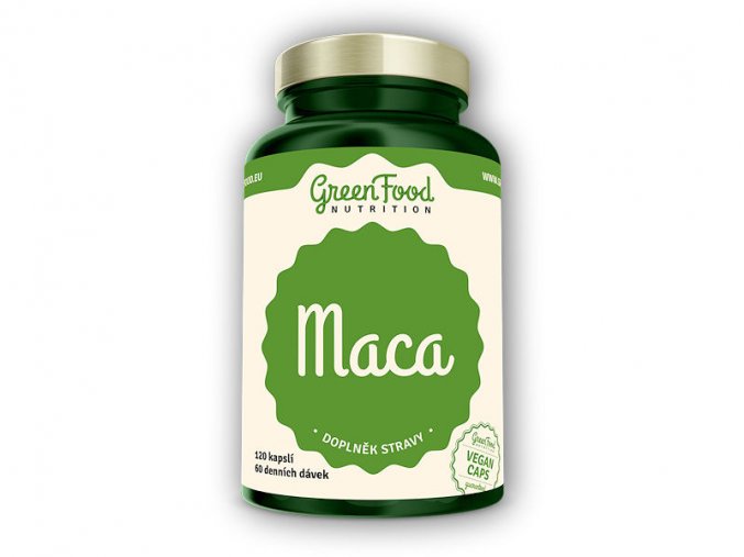 GreenFood Nutrition Maca 120 vegan kapslí