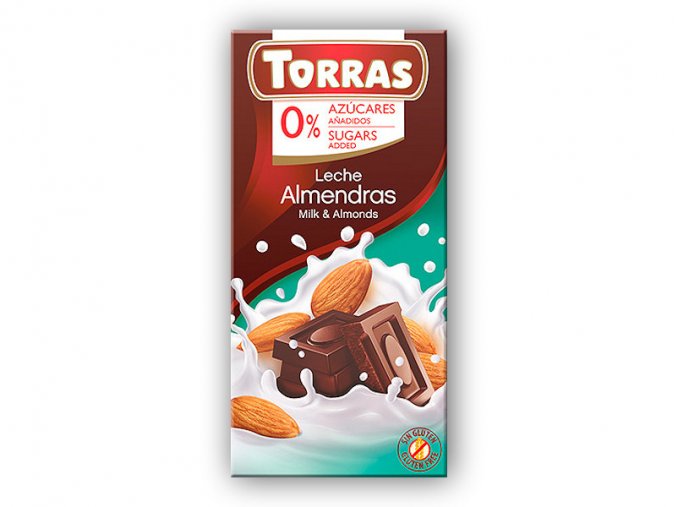 Torras Mléčná čokoláda s mandlemi 75g