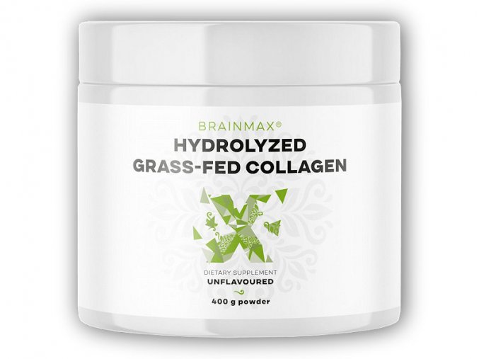 BrainMax Hydrolyzovaný Kolagen Grass-fed Collagen 400g  + šťavnatá tyčinka ZDARMA