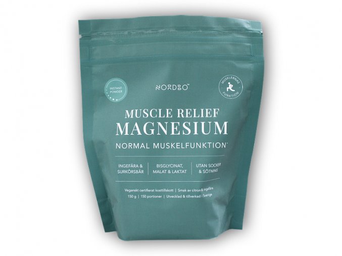 Nordbo Magnesium Muscle Relief 150g  + šťavnatá tyčinka ZDARMA