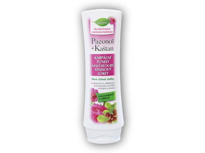 Bione Cosmetics Paenol + Kaštan Karpální tunely, malé klouby, tenisový loket 130ml