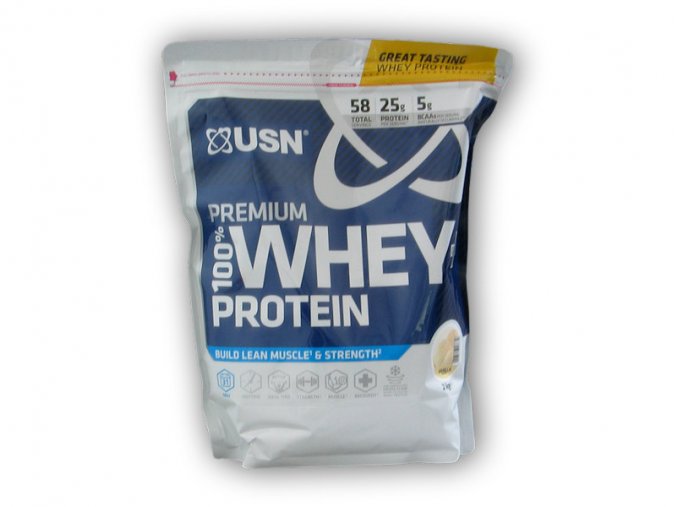 USN 100% Whey Protein premium BAG 2000g  + šťavnatá tyčinka ZDARMA