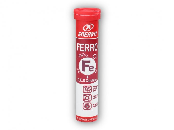 Enervit Enervit ferro 20 šumivých tablet - železo