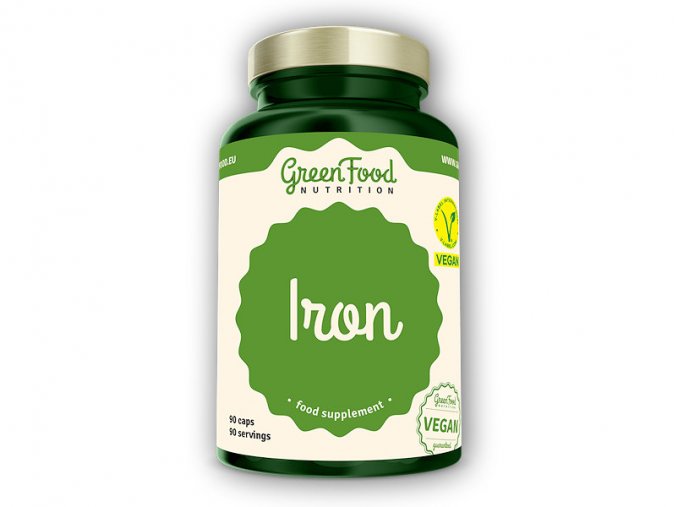 GreenFood Nutrition Železo - Iron 90 kapslí