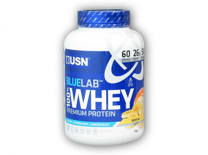 USN Bluelab 100% Whey Protein 2000g  + šťavnatá tyčinka ZDARMA