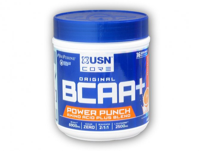 USN BCAA Power Punch 400g  + šťavnatá tyčinka ZDARMA