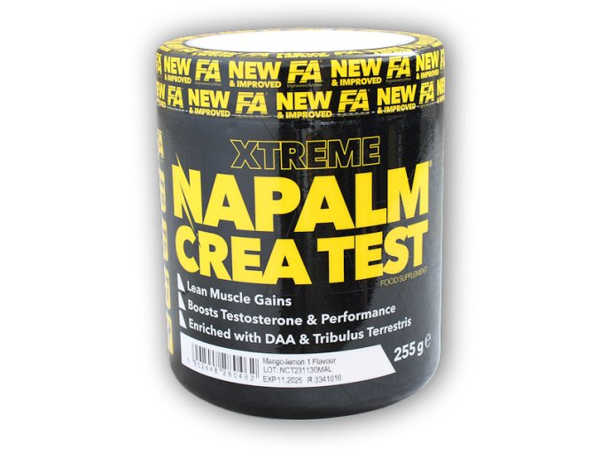 Fitness Authority Napalm Crea TEST 255g (Varianta mango lemon)