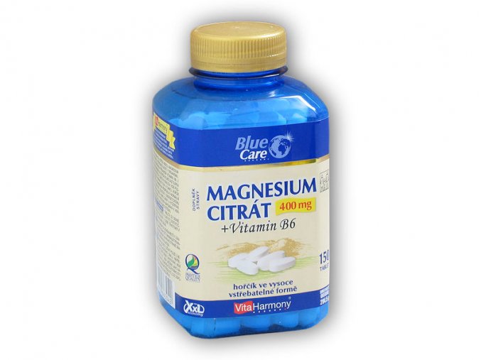 VitaHarmony Magnesium Citrát 400mg + vitamin B6 150 tablet