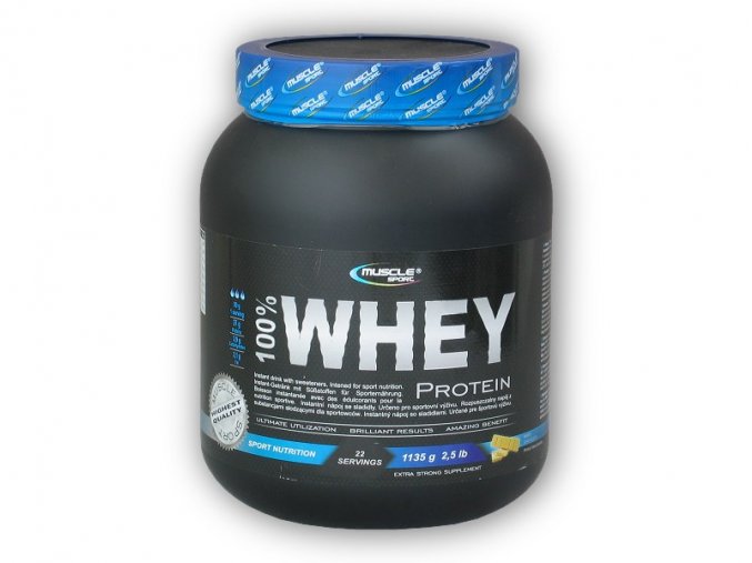 Musclesport 100% Whey protein 1135g  + šťavnatá tyčinka ZDARMA