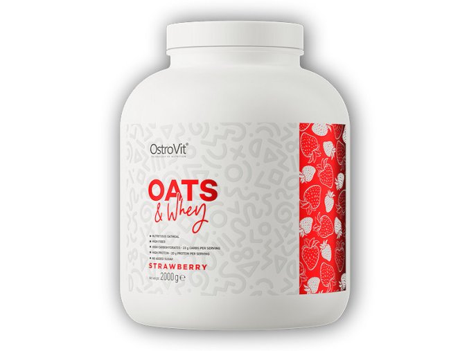 Ostrovit Oats and whey 2000g (Varianta jahoda)
