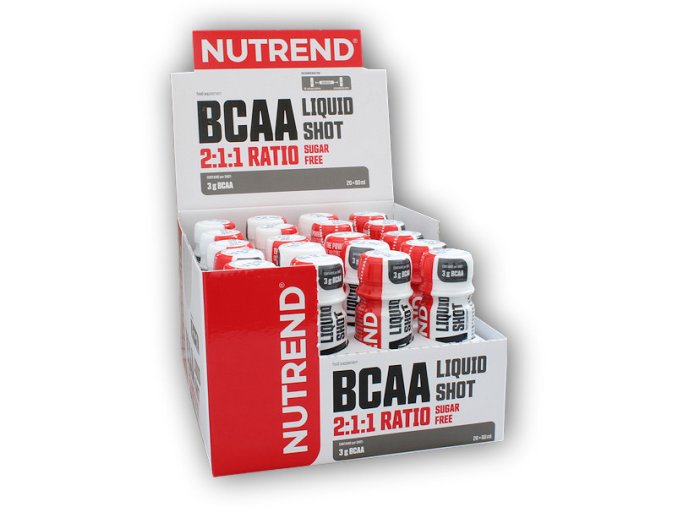 Nutrend BCAA Liquid Shot 2:1:1 20x60ml  + šťavnatá tyčinka ZDARMA