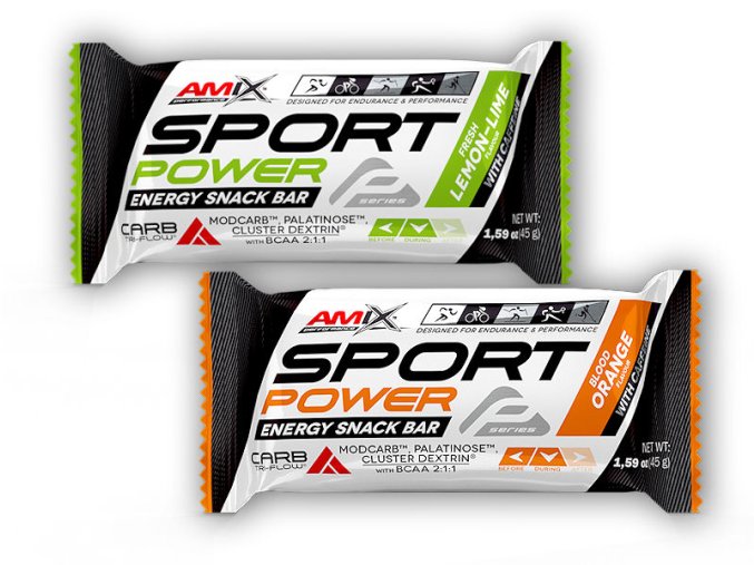 Amix Performance Series Sport Power Energy Snack Bar With Caffein 45g (Varianta lemon lime)