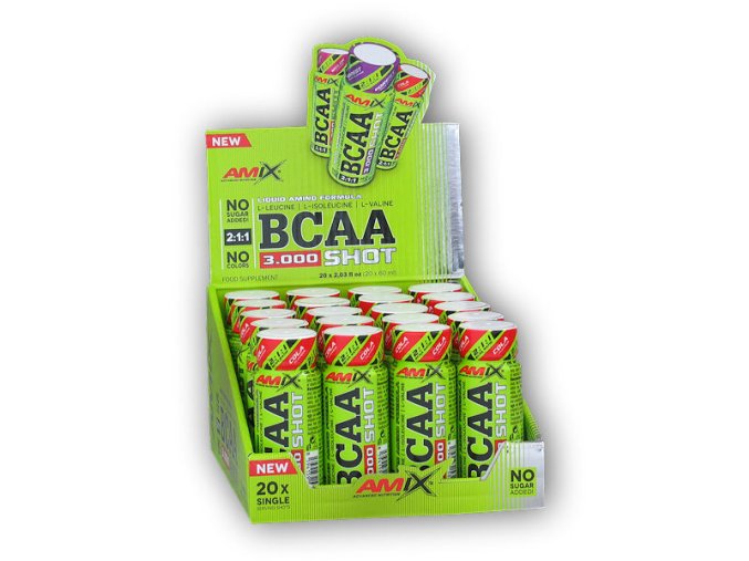 Amix High Class Series BCAA 3000 2:1:1 Shot 20x60ml (Varianta lesní plody)