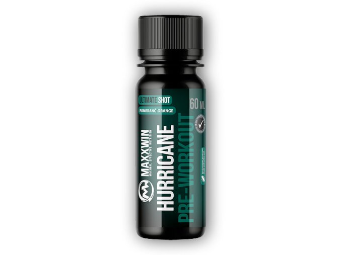 MAXXWIN Hurricane Pre-workout shot 60ml (Varianta pomeranč)