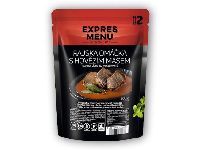 Expres Menu Rajská omáčka s hovězím 600g