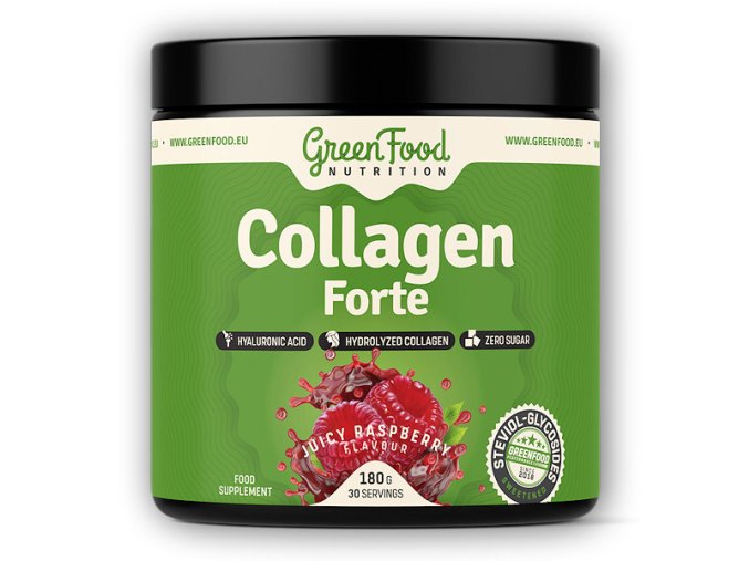 GreenFood Nutrition Collagen forte 180g (Varianta jablkový juice)