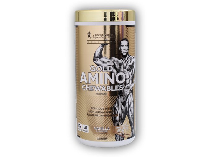 Kevin Levrone Gold Amino Chewable 330 tablet vanilla  + šťavnatá tyčinka ZDARMA