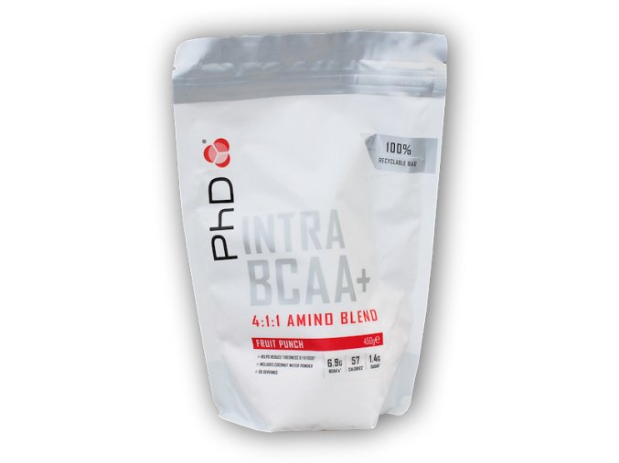 PhD Nutrition Intra BCAA+ 450g (Varianta watermelon)